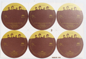 Rare Unpressed The Beatles Girl / You're Going TO Loose That Girl 45" Label