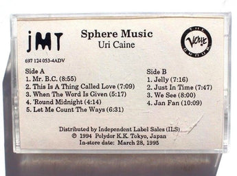 Rare Vintage 1995 Uri Caine: Sphere Music VERVE Promo Cassette