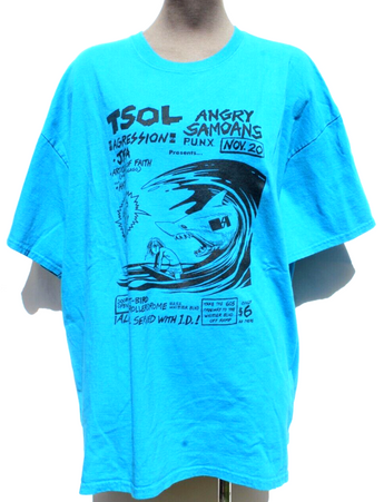 Vtg Locals Only Dick Nov 20th TSOL Agression JFA P.U.N.X. T-Shirt Concert 2XL