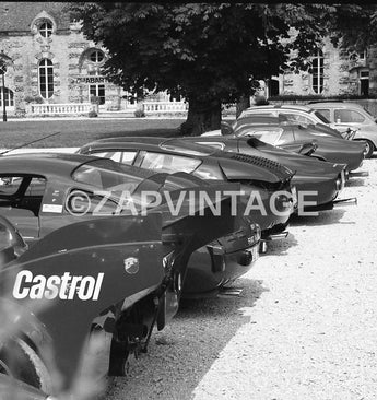 Vtg 1960s Carlo Abarth Fiat Racing Cars Line UP (Alfa Romeo) Italy Photo #1543
