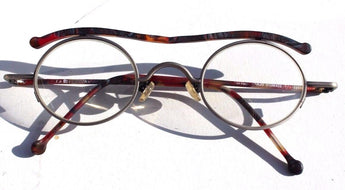 New Vtg 1995 L.A. Eyeworks Retro Abstract Eyeglasses - Red Candy Banjo 310M403