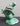 Vintage Green Ceramic "Drinks Like A Fish" Funny Comedy Tabletop Statue