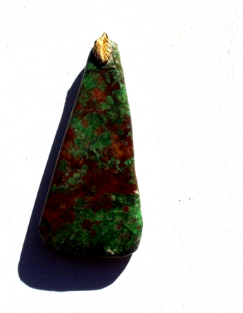 Vintage Gemstone (Agate Stone Geode Crystal) Necklace Pendant Jewelry