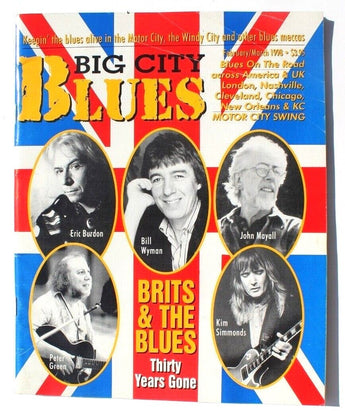 Vintage March 1998 Big City Blues Magazine - Brits & The Blues / John Mayall