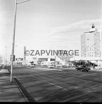 Vintage 1965 Sahara Motel Front Side Las Vegas Nevada Blvd Photo #2326