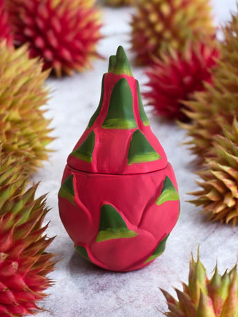 New Pink / Green Dragonfruit Shaped Scented Candles Room Decor Present