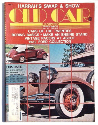 Vtg Hot Rat Rod Car Magazine - November 1977 Vol. 3 No. 5 OLD CAR ILLUSTRATED