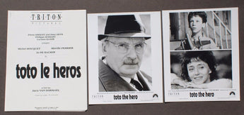 Vtg 1999 Toto The Hero Movie Promo Film Press Kit / Lobby Card Photos