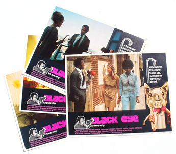 Vtg 8 Black Eye 1974 Warner Brothers Lobby Cards Fred Williamson Teresa Graves