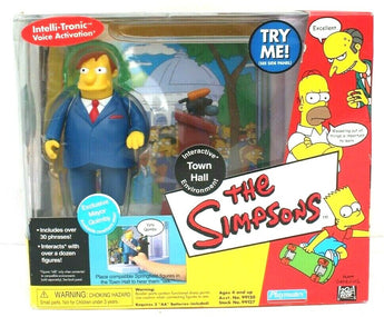 The Simpsons "Town Hall" Playmates World of Springfield Interactive Environment