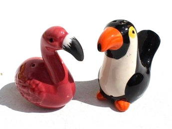 New Flamingo & Toucan Salt & Pepper Shaker Set