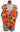 Vtg 1990s Retro Mod Halloween Patch Work Print Funny Holiday Pumpkin Vest Large