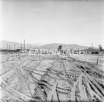 Vintage 1950's Construction Zone (Schroeder Co.) Building Houses Photo #1632