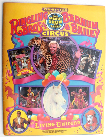 Ringling Bros Barnum Bailey Circus 115th Edition Souvenir Program 1985 w/ POSTER