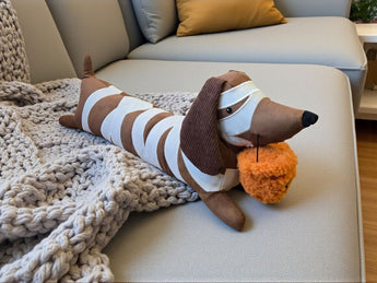 Humane Society HALLOWEEN DACHSHUND MUMMY LRG 26” Embellished Throw Pillow Boo