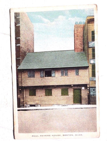 Vintage PAUL REVERE HOUSE Boston MASS. Photo Postcard