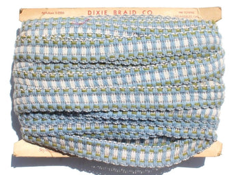 Vtg 1960s 1970s Retro Mod Funky Trim Fabric Trimming Bindings Sewing Material