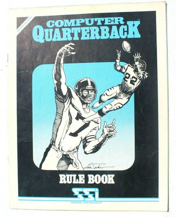 Vintage 1981 Computer Quarterback Rule Book Strategic Simulations INC 2nd Ed.