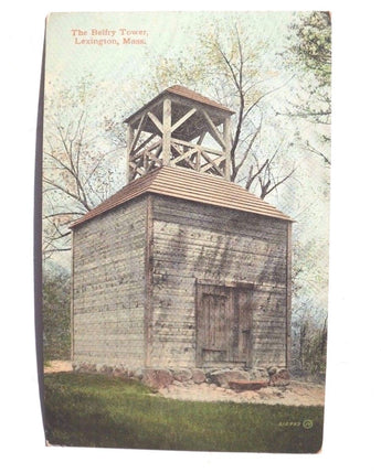 Vintage THE BELFRY TOWER Lexington MASSACHUSETTS Mass. Photo Postcard