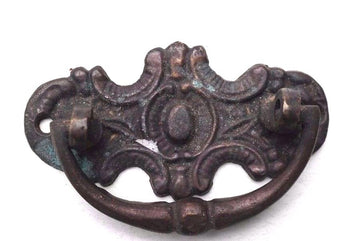 Vtg 1920's Metal Ornate Victorian Drawer Cabinet Dresser Pull Handle Knob #^