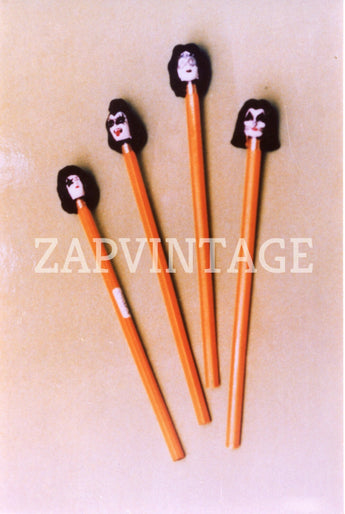 Vtg 1970s - 1980s (Aucoin) Promo Prototype Toy Photo KISS Erasers #2176