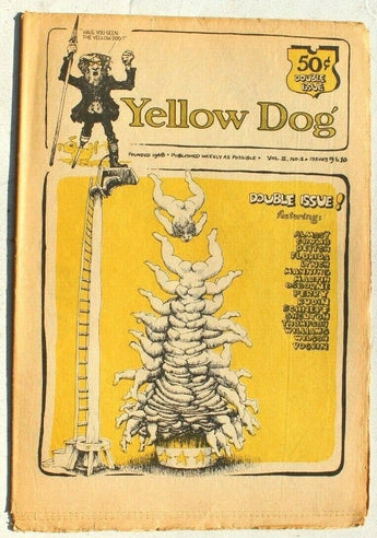 Vtg 1968 YELLOW DOG Newspaper Vol. II Issue # 9 & 10 Comic R Crumb