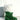 Sparkling / Furry Santa Claus Green Boot Hanging Christmas Tree Ornament