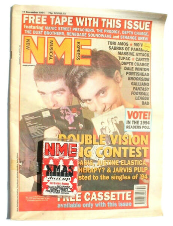 Vtg Dec 17, 1994 NME (New Music Express) Magazine Newspaper W/ Promo Cassette