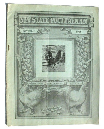 Vtg November 1908 New State Poultryman Magazine Farmers Oklahoma C.W. Griffin