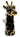 NEW Ceramic Modern Gold & Black Giraffe Head Figurine Statue Room Decor