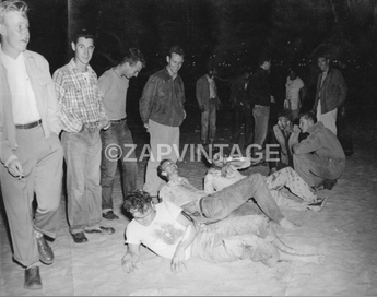 Vtg B&W 1920's - 1930's BETA PHI Frat Photo (Zombies, Playing Dead) Hazing #424