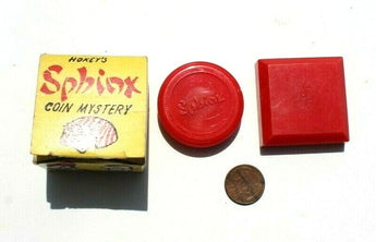Vtg NOS 1960s - 1970s Rare Magic Trick Gag - Honey's Sphinx Coin Mystery