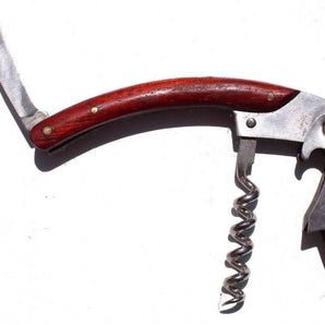 VINTAGE Wood Handle Wine Opener Multifunction Portable Screw Corkscrew Wine