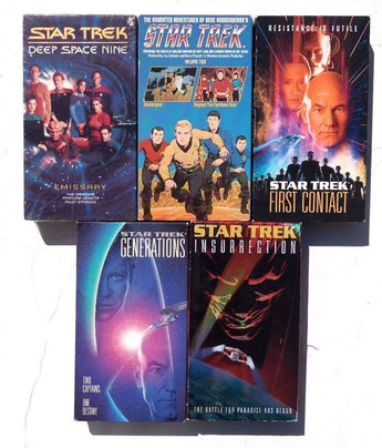 Vintage LOT Of 5 Star Trek VHS Insurrection GENERATIONS First Contact DEEP SPACE