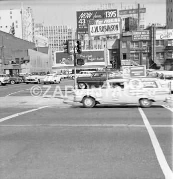 Vintage End Of Wilshire Blvd California Down town Los Angeles Photo #1201