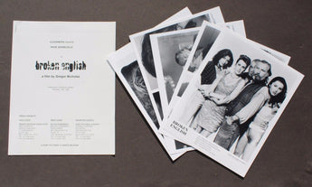 Vtg 1997 Broken English Movie Promo Film Press Kit / Lobby Card Photos
