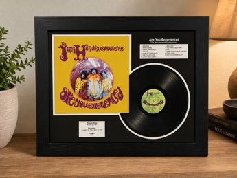 New Jimi Hendrix Are You Experienced Framed LP Vinyl Record Album Plaque Decor