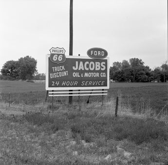 Vtg 1968 Jacobs Oil & Motor Co. Ford Dealership St. Paul Nebraska Photo #1414
