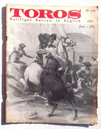 Vintage June July 1962 Toros (Matador) Bullfighting Review In English Magazine