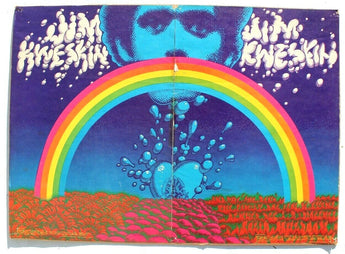 Vtg 1967 Rick Griffin Jim Kweskin Quicksilver Messenger 2 Sided Poster