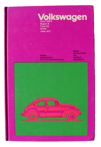 Vtg 1972 Volkswagen Chilton's Repair & Tune-up Guide 1949-1971 Automotive Book