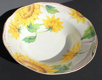 New SUR LA TABLE Large SUNFLOWER Fruit Salad Summer Serving Bowl - NOS