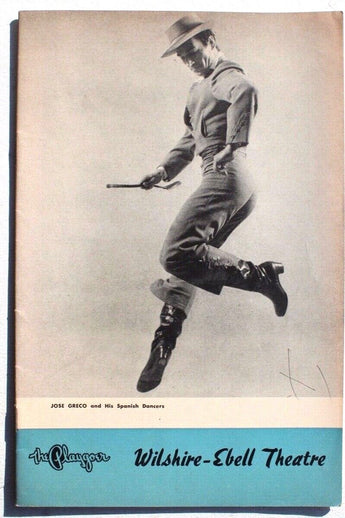Vtg 1952 The Playgoer Music Theatre Magazine - Jose Greco & His Spanish Dancers
