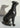 Vintage Art Deco Bronze Metal Sitting GREYHOUND WHIPPET Dog Figurine Sculpture