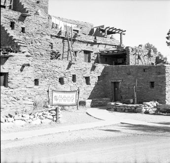 Vintage 1950's Indian Hut Santa Fe Stone Built Building #1402