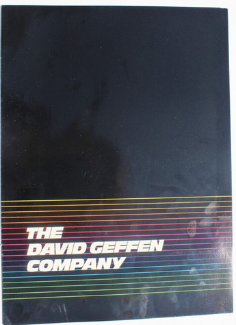 Vtg 1982 The David Geffen Company Promo Movie Press Kit Brochure Program