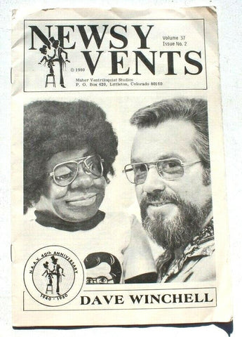 Vtg 1980 Newsy Vents Vol. 37 Issue #2 Ventriloquism Booklet from Maher Studios