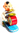 Vintage Baby Playing Drum & Cymbal On Scooter Wind-Up Tin Toy