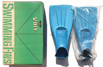 Vtg 1950-1960s VOLT (Inersport) Rubber Swimming Fins ( Snorkeling) Size 3-4