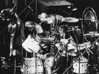 Vtg 1970s Peter Criss Ace Frehley Concert Tour Preforming Kiss Photo #2236